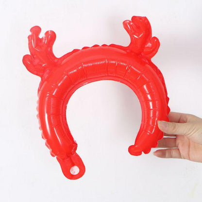 Balon Foil Bando Natal / Christmas Headband Ballon Santa Claus/Tanduk Rusa/Snowman/Topi Santa