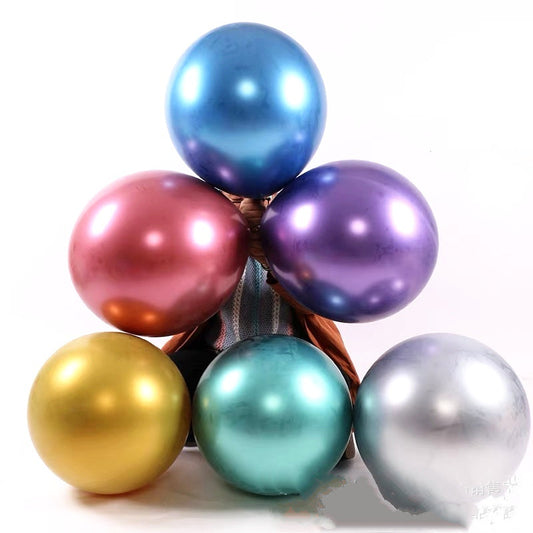 Balon Latex / Lateks Chrome Jumbo Size 24 Inch