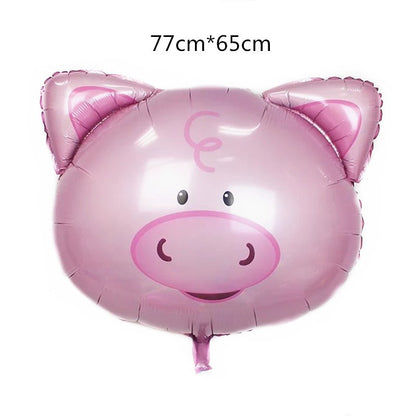 Balon Foil Kepala Hewan Jumbo Size 80 cm