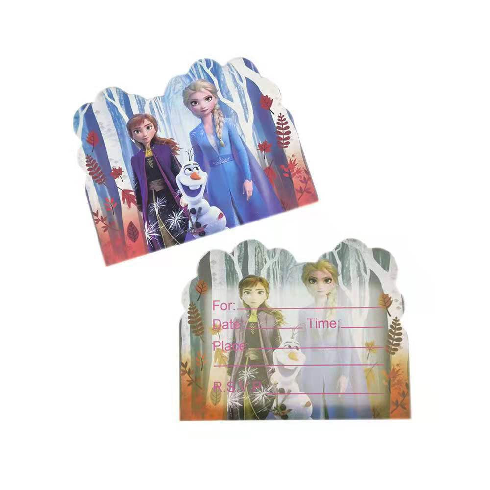 10 pcs Undangan Ulang Tahun / Invitation Birthday Card Karakter/Kartun