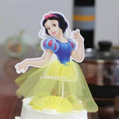 Cake Topper Princess Snow White, Sofia, Anna, Aurora, Cinderella, Elsa