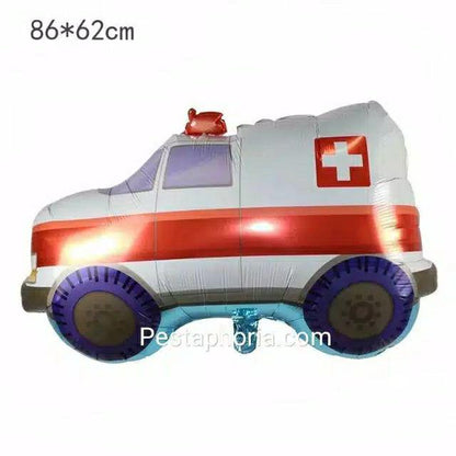 Balon Foil Fire Truck,  Dump Truck,  Police Car,  Ambulance,  Army ,  School Bus, Plane Jumbo