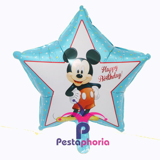 Balon Foil Mickey Star Size 45 cm
