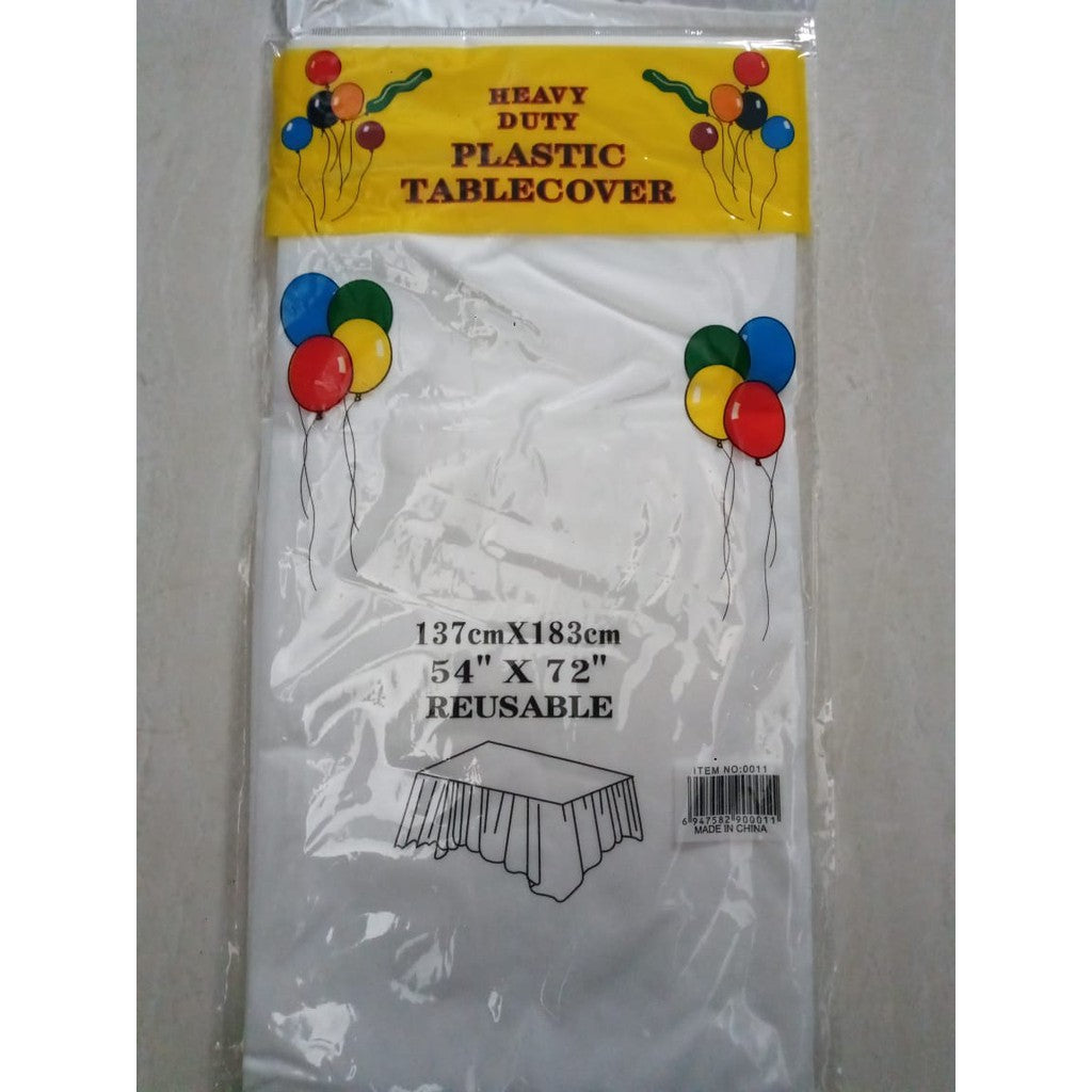 Taplak Meja Plastik Polos / Plastic Table Cover Polos