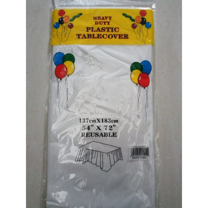Taplak Meja Plastik Polos / Plastic Table Cover Polos