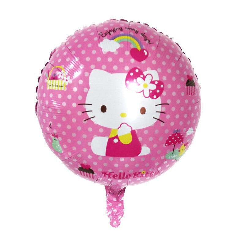 Balon Foil Bulat Hello Kitty Size 45cm