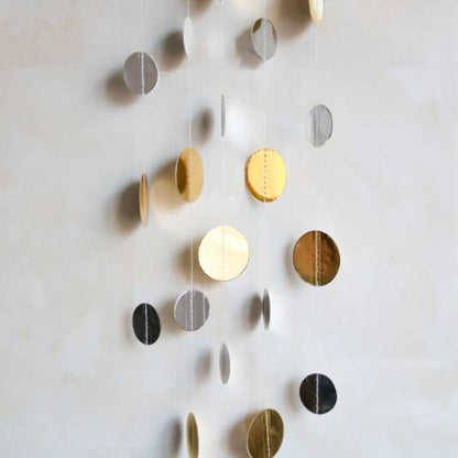 Round Party Garland Metalik 4 Meter