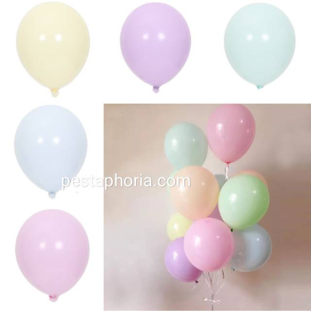 Balon Latex/Lateks Macaron Size 12 inch
