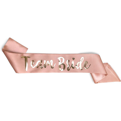 (Tidak Bisa Custom) Selempang / Sash Aksesoris Bridal Shower / Bride To Be Print Gold Metalik