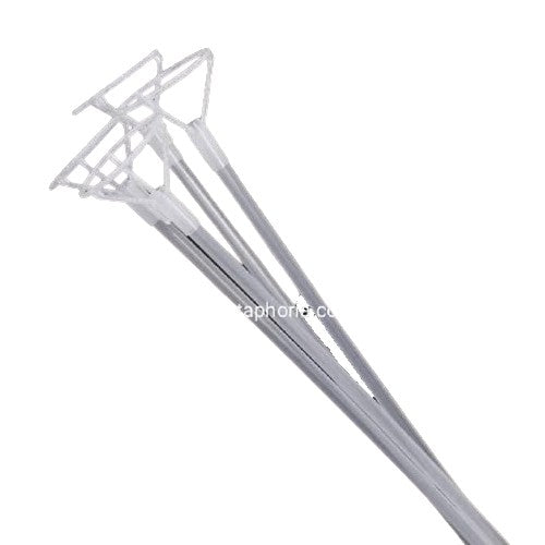 Stick/stik Balon PVC / Foil Panjang 70 cm Warna Transparan / Bening
