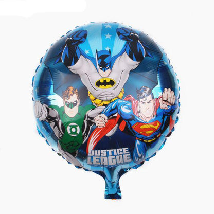 Balon Foil Bulat Justice League Size 45 cm
