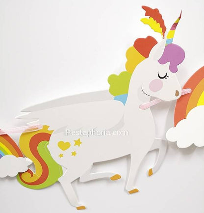Banner Unicorn & Rainbow Clouds