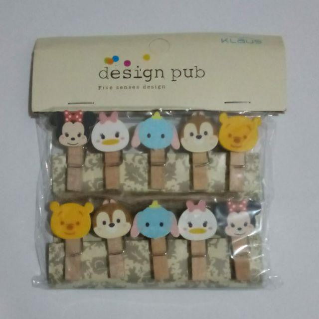 Wooden Clip Set Minion,Doraemon,Hello Kitty, My Little Pony/Penjepit Foto Kayu Karakter/Jepitan Kayu