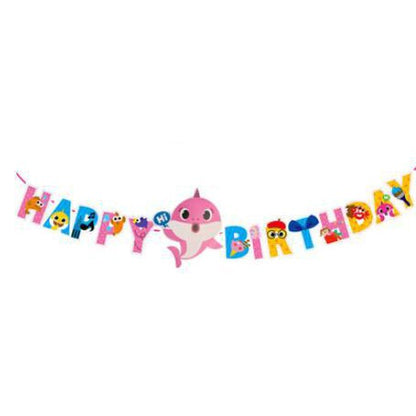 Bunting Flag / Banner HBD Happy Birthday Baby Shark