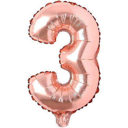 Balon Foil Angka Jumbo Rose Gold 100 cm / 40 inch