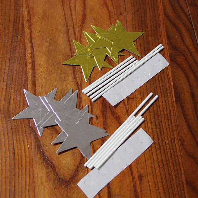 Cake Topper / Topper Kue Star Metalik