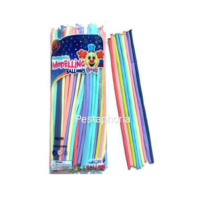 Balon Pentil Macaron Tebal / Balon Panjang / Twist / Magic / Cacing Macaron