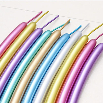 Balon Latex Twist Chrome / Balon Panjang / Pentil / Cacing Chrome
