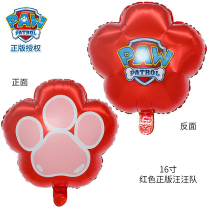 Balon Foil Paw Patrol Bulat / Round Size 45 cm