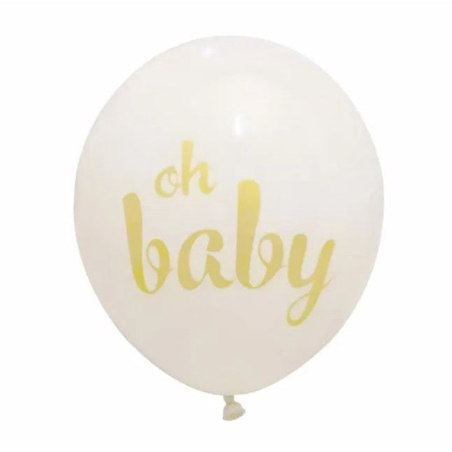 10 pcs Balon Latex / Latex Oh Baby size 12 Inch 3 gram