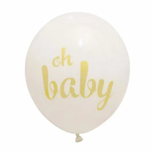 10 pcs Balon Latex / Latex Oh Baby size 12 Inch 3 gram