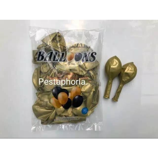 Balon Latex / Lateks Chrome Size 10 Inch