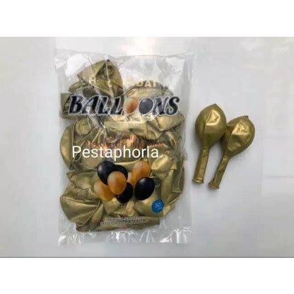 Balon Latex / Lateks Chrome Size 10 Inch