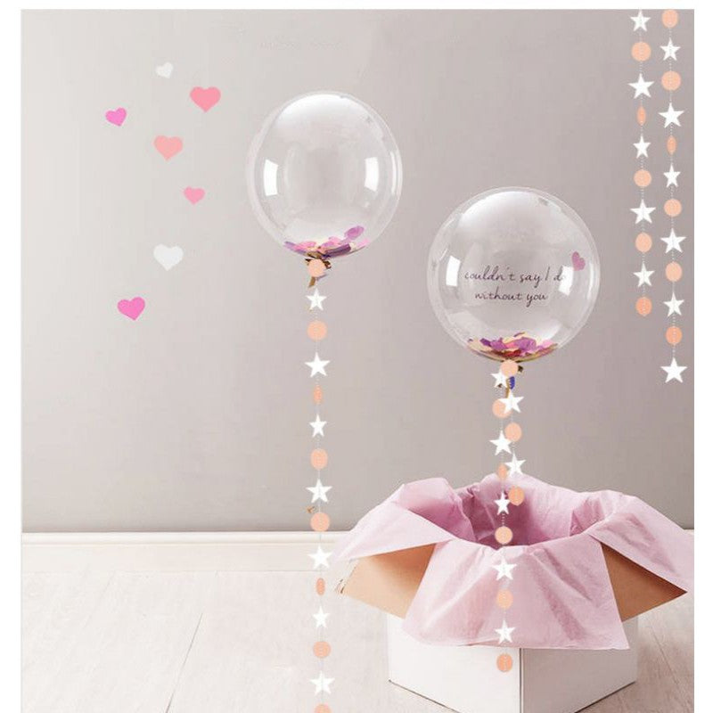 Star mix Round Party Garland 4 meter