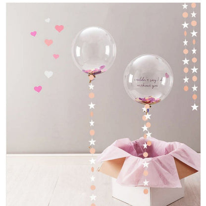 Star mix Round Party Garland 4 meter