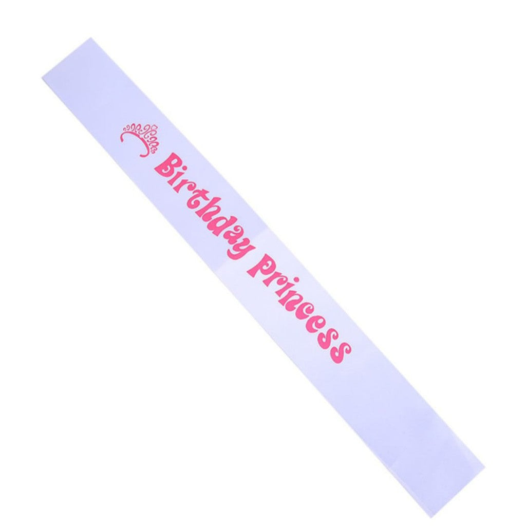 (Tidak Bisa Custom) Selempang / Sash Birthday Girl, Birthday Boy, Birthday Princess, Bride To Be, Mom To Be, I Graduated