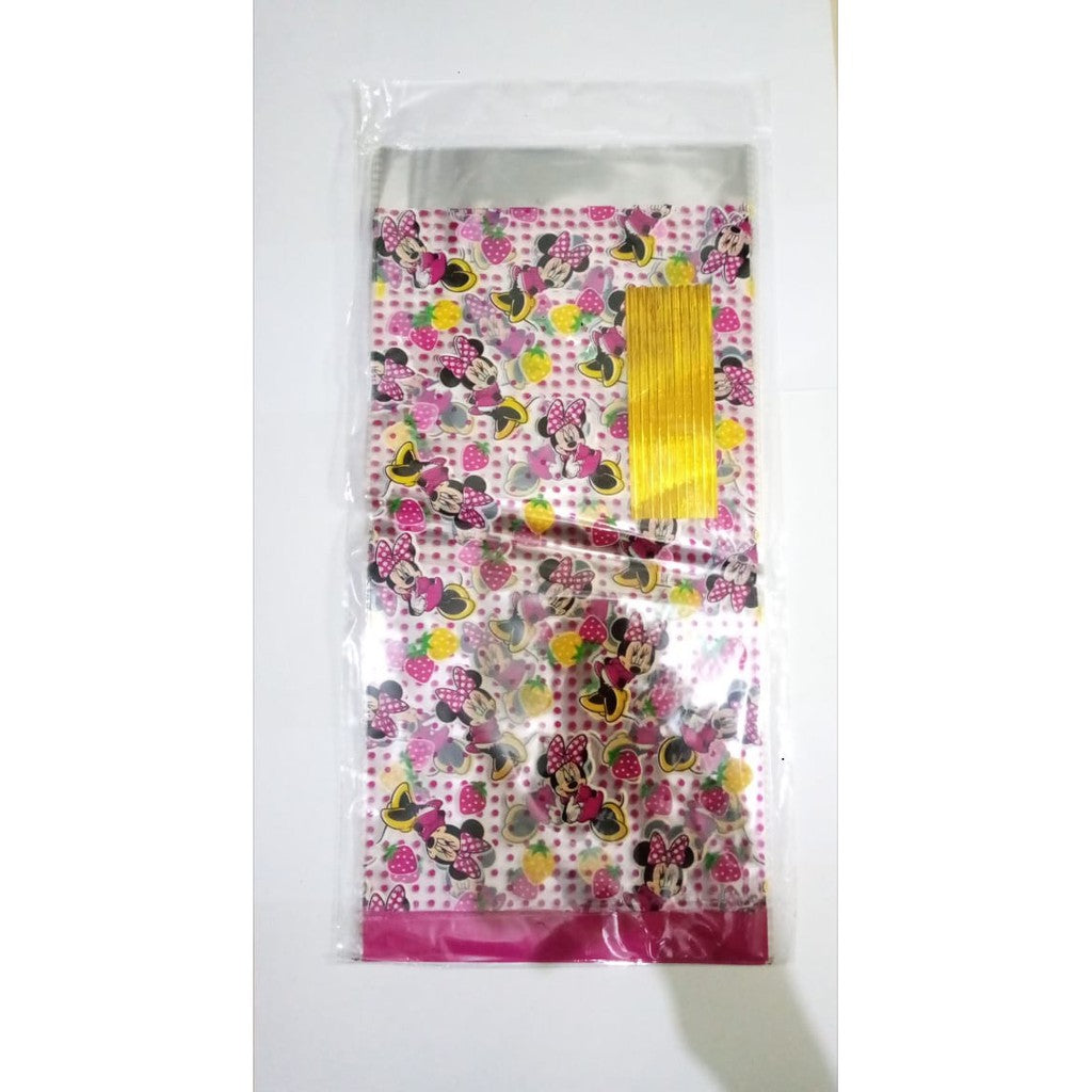 ( isi 10 pcs ) Plastik Snack Kartun / Goodie Bag Size Sedang 18 cm x 36 cm /  Bingkisan Ulang Tahun / Ultah
