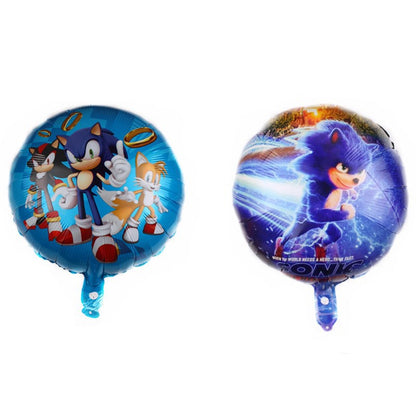 Balon Foil Bulat Sonic The Hedgehog Size 45 cm