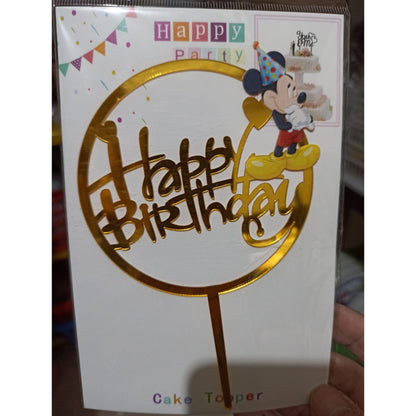 Cake Topper Acrylic / Akrilik Happy Birthday Ariel The Mermaid