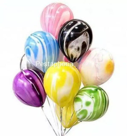 10 pcs Balon Latex / Lateks Marble Size 10 inch