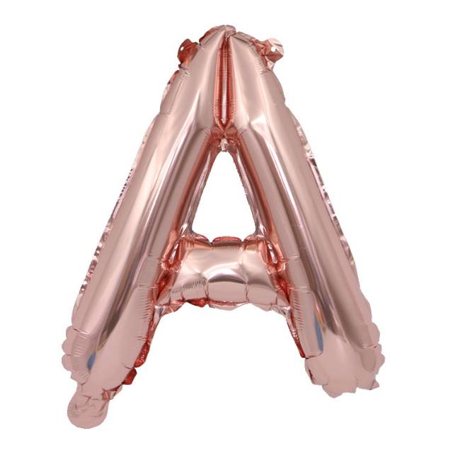 Balon Foil Huruf Rose Gold Size 40 cm