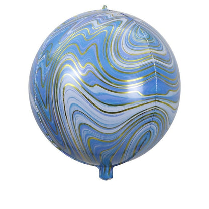 Balon Foil Round / Bulat 4D Marble Size 22 inch