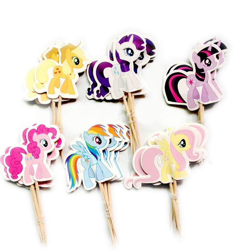 1 Pack isi 24 pcs Cake Topper / Hiasan Kue Karakter /Kartun