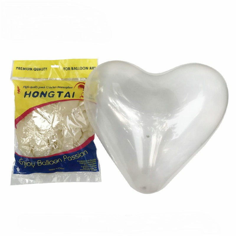 Balon Latex / Lateks Bentuk Hati / Love Transparant / Transparan / Clear Size 10 inch