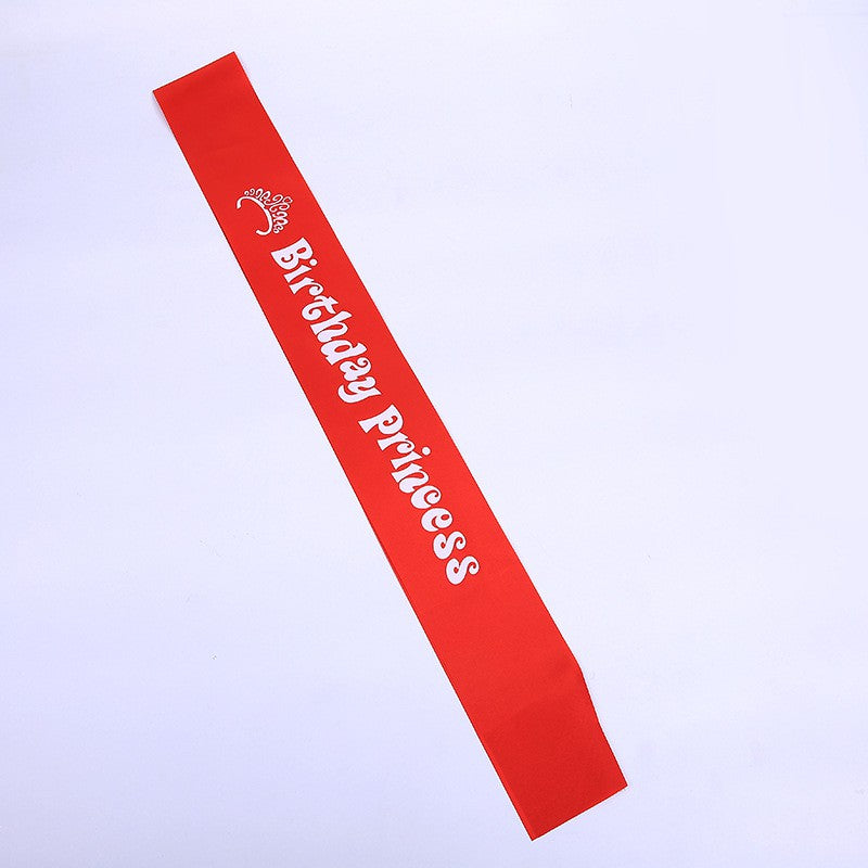 (Tidak Bisa Custom) Selempang / Sash Birthday Girl, Birthday Boy, Birthday Princess, Bride To Be, Mom To Be, I Graduated