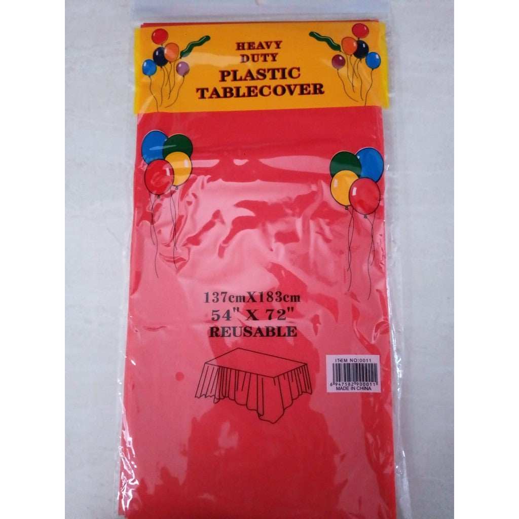 Taplak Meja Plastik Polos / Plastic Table Cover Polos