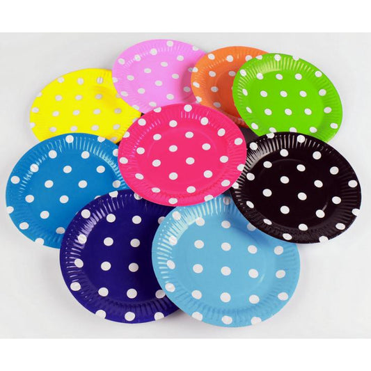 Polkadot Paper Plate / Piring Kertas Motif Polkadot