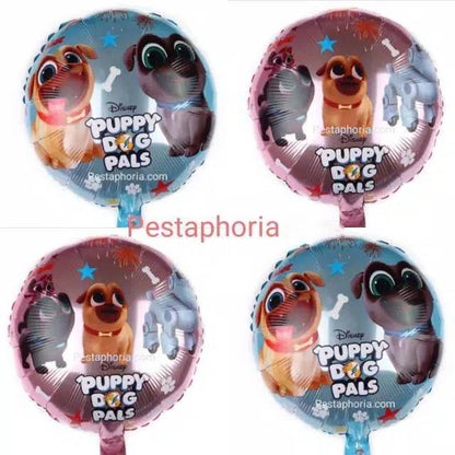Balon Foil Bulat Puppy Dog Pals Size 45 cm