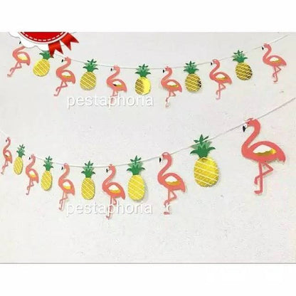 Banner Flamingo & Pineapple