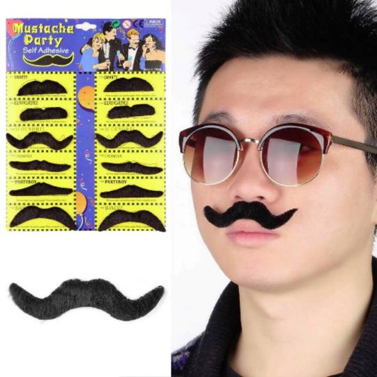 1 set isi 12 pcs Kumis Palsu Mainan