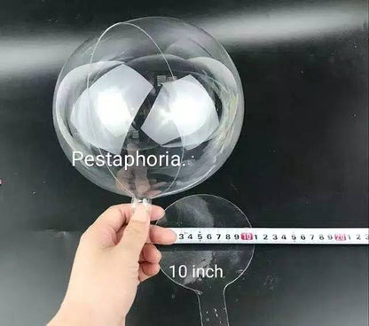Balon PVC Transparan Size 10 ( 25 cm ) / Transparent Bobo Bubble Balloon Size 10 ( 25 cm )