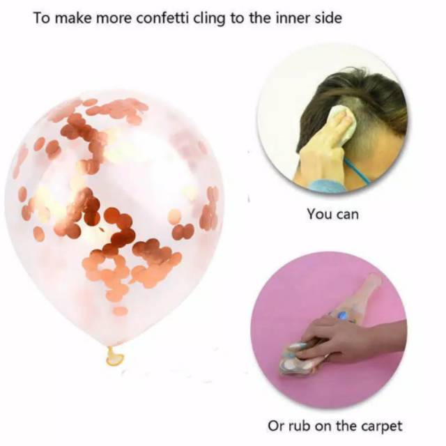 Balon Latex  / Lateks Confetti 12 inch