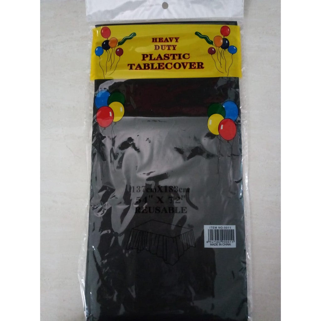 Taplak Meja Plastik Polos / Plastic Table Cover Polos
