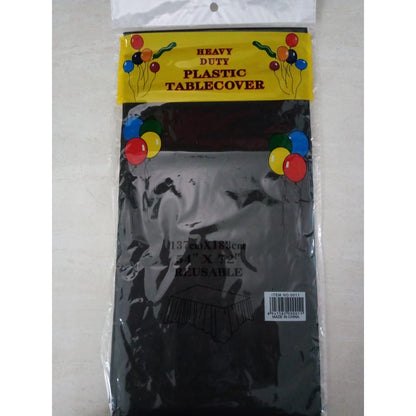 Taplak Meja Plastik Polos / Plastic Table Cover Polos