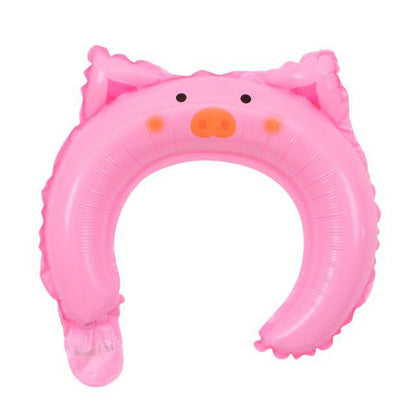 Balon Foil Bando / Headband Ballon Bentuk Kepala Hewan, Mickey, Minnie