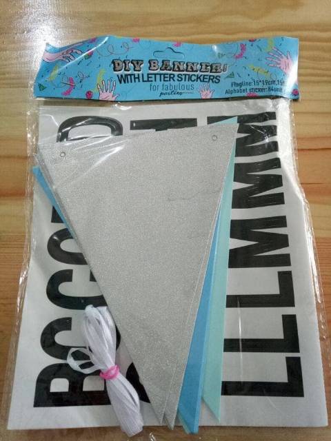 Bunting Flag / Banner DIY ( Do It Yourself ) Model Segitiga
